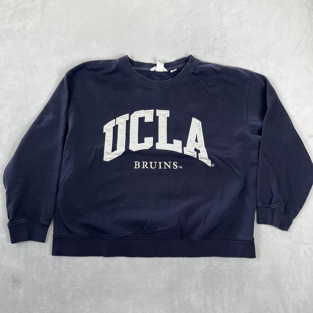 UCLA Bruins Sweatshirt Womens XL Blue NCAA College H&M Crewneck Pullover Fleece